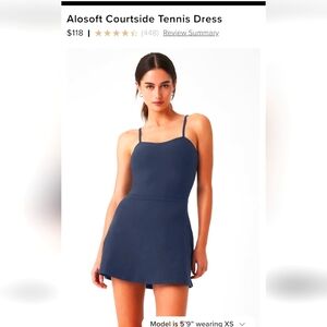 Alo court side tennis dress navy